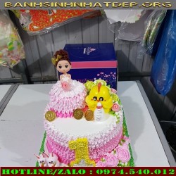 Bánh kem sinh nhật Công chúa Tiana - BB51